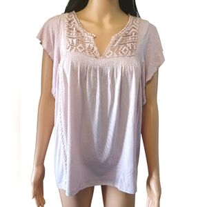 NWT Knox Rose Women's Crochet Top Large